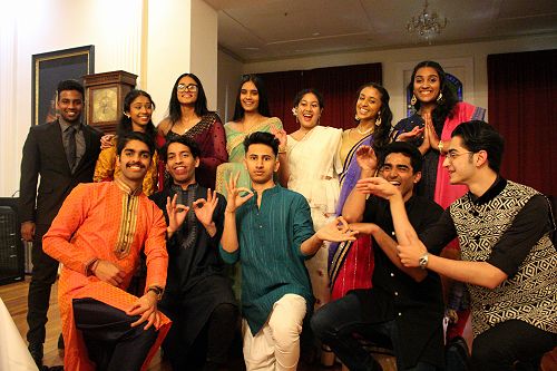 Students wearing cultural dress