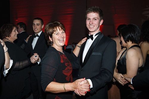 Mrs McCrea and James McCrea 