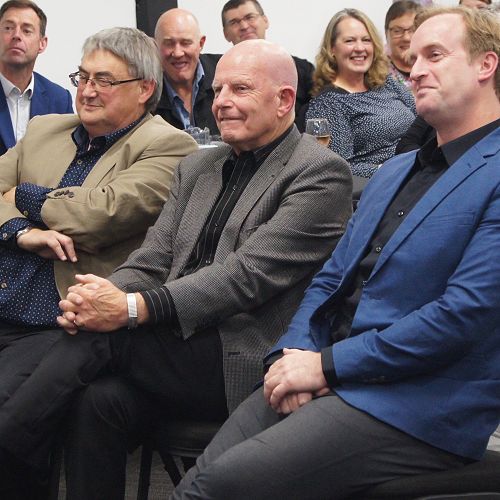 From left; Trish O'Connor, Bryan, Ian Simpson  and Chris Fennessy.