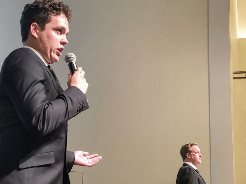 Max Beal (foreground) and Chris Fennessy