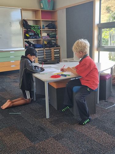 Creating our tree-riffic pictures about ourselves in Kākāriki