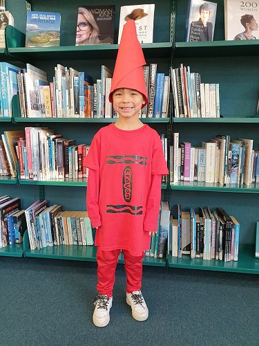 Students enjoying Fictional Character Dress Up Day