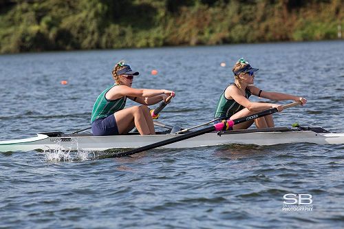 Rowing captain Ellen Foley and Amber Cunningham