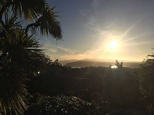 Morning sun for Morning Prayer