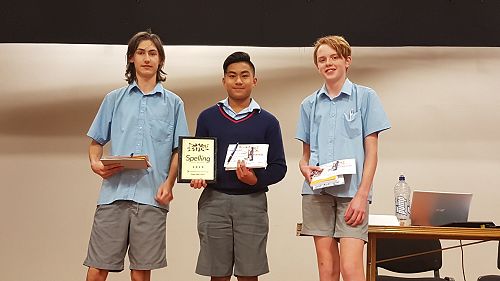 Winning team: Conner Stewart, Marc Calzada, Hamish Lyth