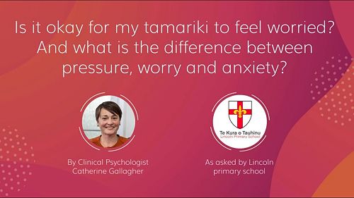 Video: What is the difference between pressure, worry and anxiety?