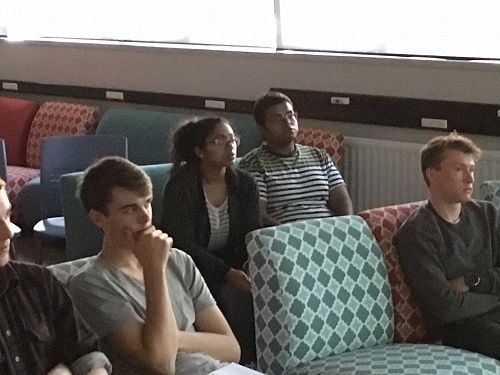 Curtis and Griffin on the first row with Rahul and