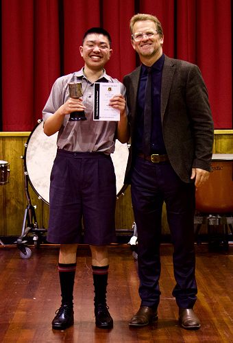 Kevin Li with Dr Williams