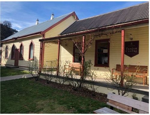 Hall and old Vicarage prior to restoration