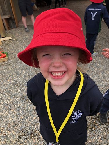 Caitlyn McAuley with the biggest smile