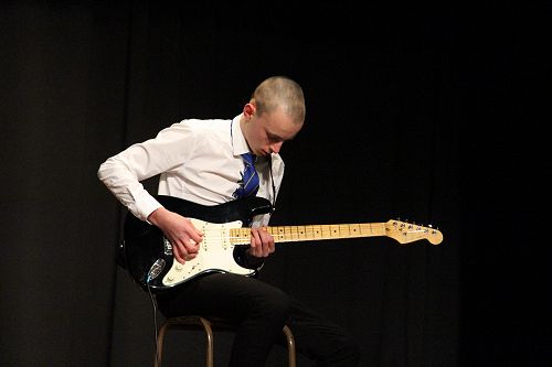 Connor Cup, Senior Guitar Solo and Carmody Cup- Best Performer of the Evening winner, David Howard.