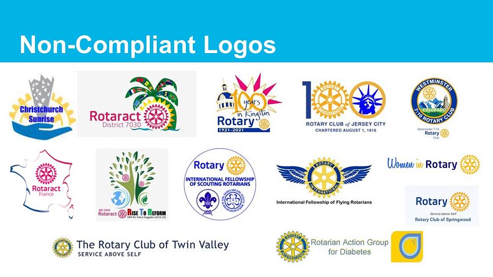 FOUR RULES FOR USING ROTARY LOGOS CORRECTLY