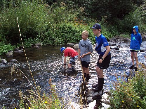 Water flow testing at Leith Stream