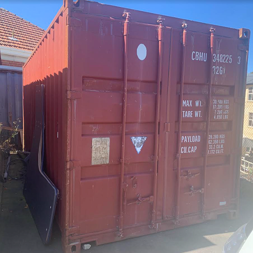 Red container - exterior