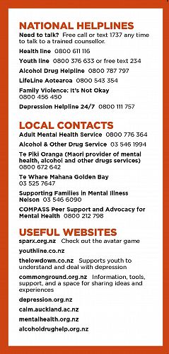 Useful helplines and websites