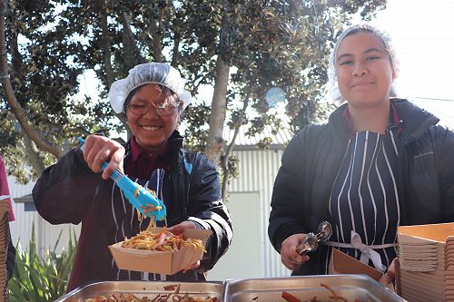 Students taking part in cultural diversity week.