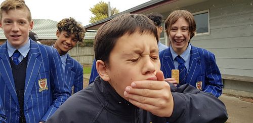 Nico - going to spew... oooopppps .... health and safety!