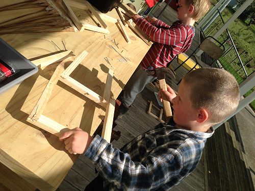 'Hmm, what to do next?  It is coming along just fine. (2017)