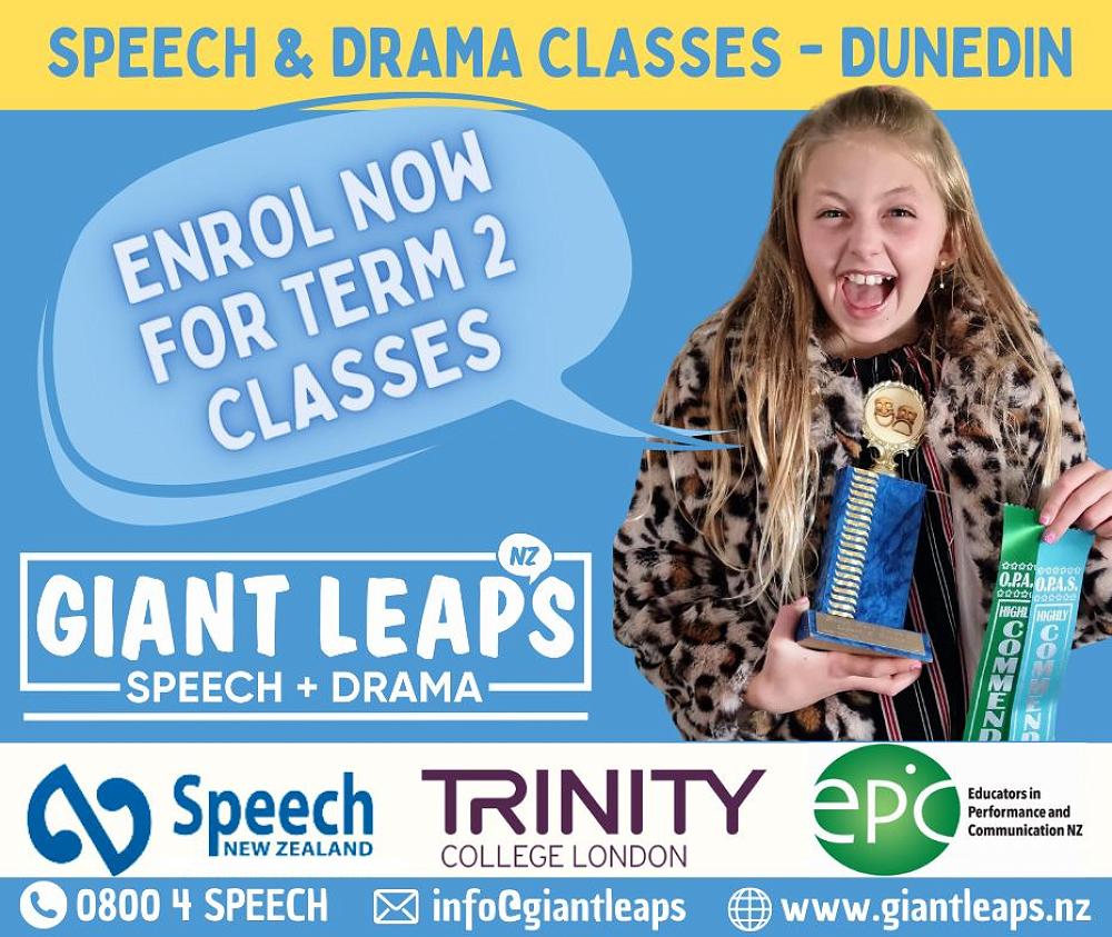 Speech & Drama Classes Dunedin — Term 1 Week 9 Newsletter