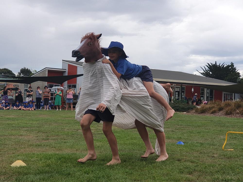 Human Horse Race and Pet's Day Prizegiving