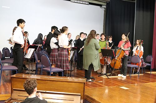 Orchestra Performs at Assembly!