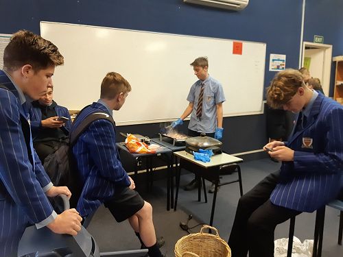 Jack
calmly producing breakfast for RIMG and RIMA