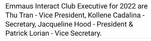 Emmaus Interact Club