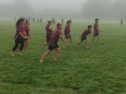 Our Intermediate team ready for action (Inter-schools Touch Tournament 2017)