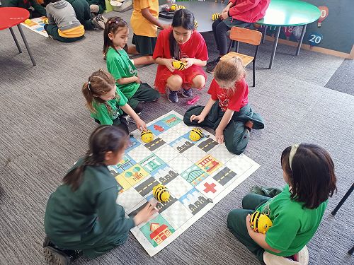 Playing with the Bee-bots