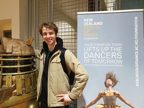 James Burchell - school leaver from last year, is currently studying at the NZ School of Dance