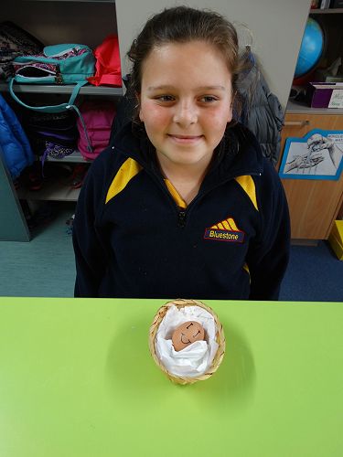 Ameerah with her egg Gemma