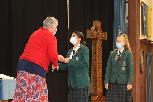 Deputy Head Prefects receive their badges
