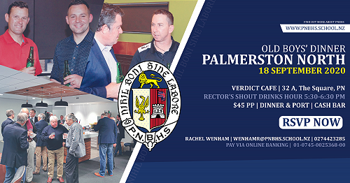 *NEW VENUE | PNBHS Old Boys' Dinner 
