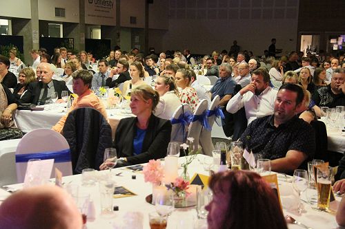 Part of the 200 strong crowd in attendance at the Lincoln University Blue and Golds Awards 2017