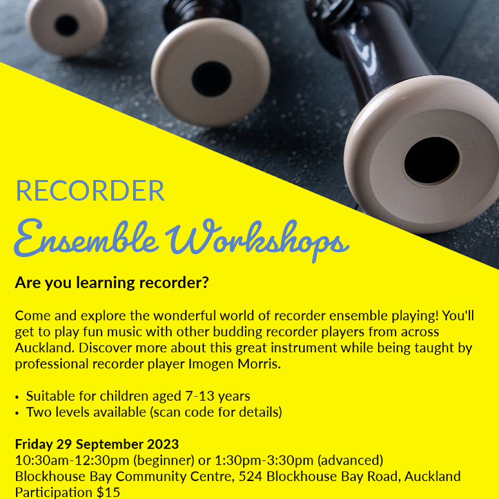 Children S Recorder Ensemble Workshops
