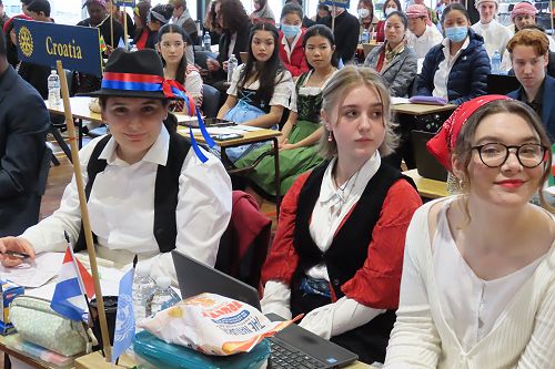 Students in costume