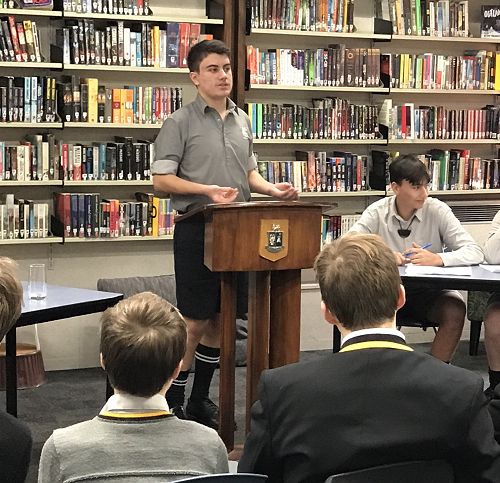 Junior A debating in action 