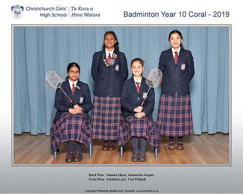 Badminton Year 10 Coral - 2019