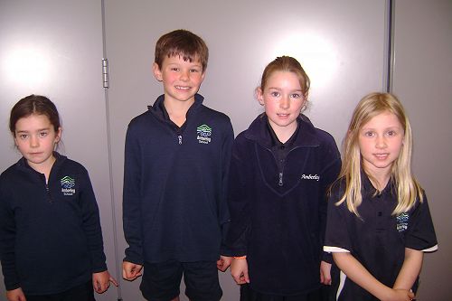 Ruby, Fletcher, Maeve, and Amber had their stories selected for the Hurunui Schools' writing competition.