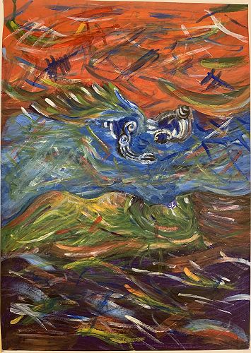 Rivvohntay's painting. NCEA Level 1 Art