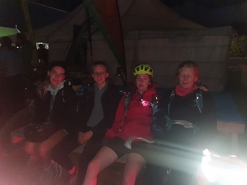 Exhausted but happy in the dark!