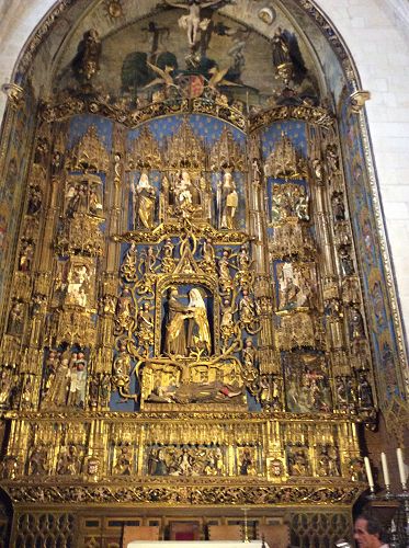 Day 9 Altar piece on a side altar in Burgos Cathedral