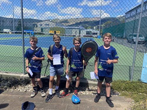 The boys team photo at the end of a long day