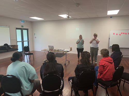 Theresa McCreight adding some food for thought (Auckland)