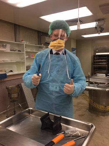 Mortuary visit at Dunedin Hospital