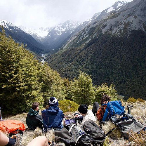 Year 10 camp - tramping up the South Temple valley