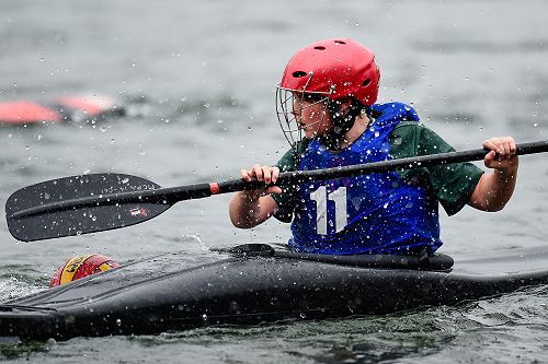 Another of our new players, Kaleb Brown, showing good boat handling skills.