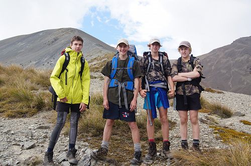 Tom, Tu, Gabe and Billy - the speedy 'mountain goats' of 10JCU