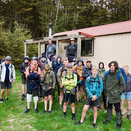 10 AKA at South Temple valley hut - Year 10 camp 2018