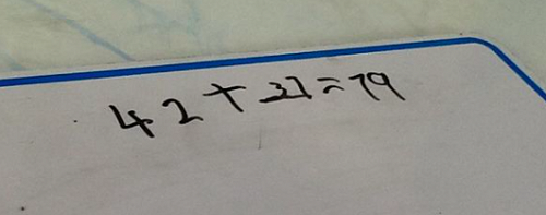 We are learning to find a missing number.